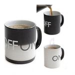 Magische Farbwechsel Tasse ON OFF Wärmeempfindliche Kaffeetasse