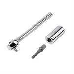 Universal Steckschlüssel Set mit Adapter Multifunktions Werkzeug - Silber