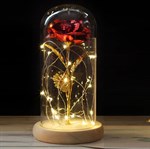 Goldene Rose mit LED-Licht – Dekorative Geschenkidee
