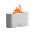 Aroma Diffuser Flammen Effekt LED Luftbefeuchter 6 Farben - Weiß