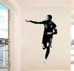 Fußball Wandsticker Spieler Design Vinyl Wandtattoo Sport Deko Groß