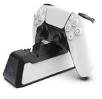 Dual Ladestation für PlayStation 5 Controller USB-C mit LED - Schwarz