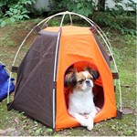 Tragbares Haustier Zelt für Hund und Katze Faltbar - Orange/Blau