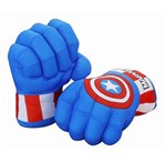 Superheld Kinder Handschuhe Kostüm Accessoire - Blau/Rot