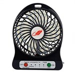 Tragbarer Mini Ventilator Wiederaufladbar Tischventilator - Schwarz