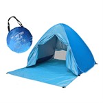 Pop-up Zelt wasserdicht für Strand/Festival 150 × 165 × 100 cm – Blau
