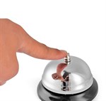 Rezeptionsglocke Tischglocke Hotel Klingel Metall 8 cm