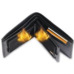 Flammen Geldbörse Magischer Trick Zauber Requisite Schwarz