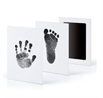 Baby Hand- & Fußabdruck Set Tintenpad ohne Hautkontakt Schwarz