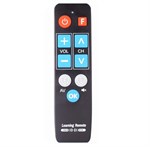 Senioren Fernbedienung Lernfähig Einfach Bedienbar für TV & Box - Schwarz