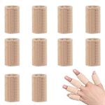 Fingerbandage Fingerhüllen Elastisch Atmungsaktiv Sport 10 Stück Beige